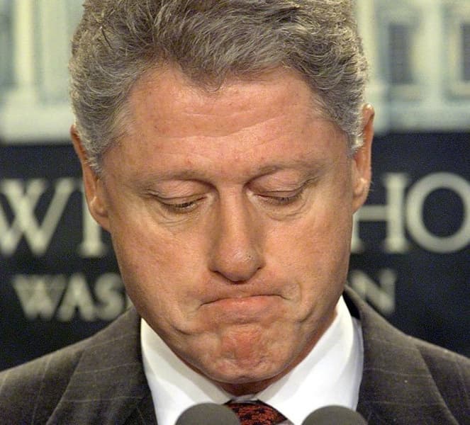 Sad Bill Clinton meme template