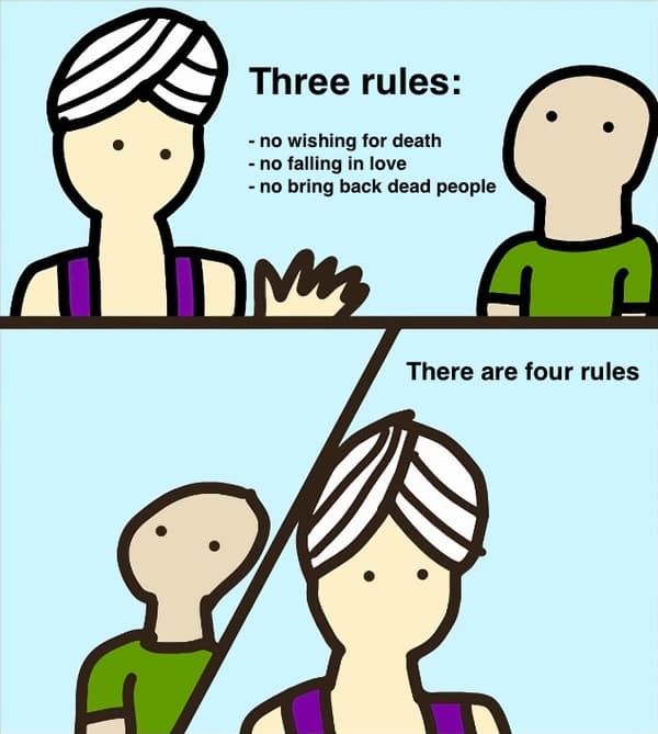Genie Rules meme template