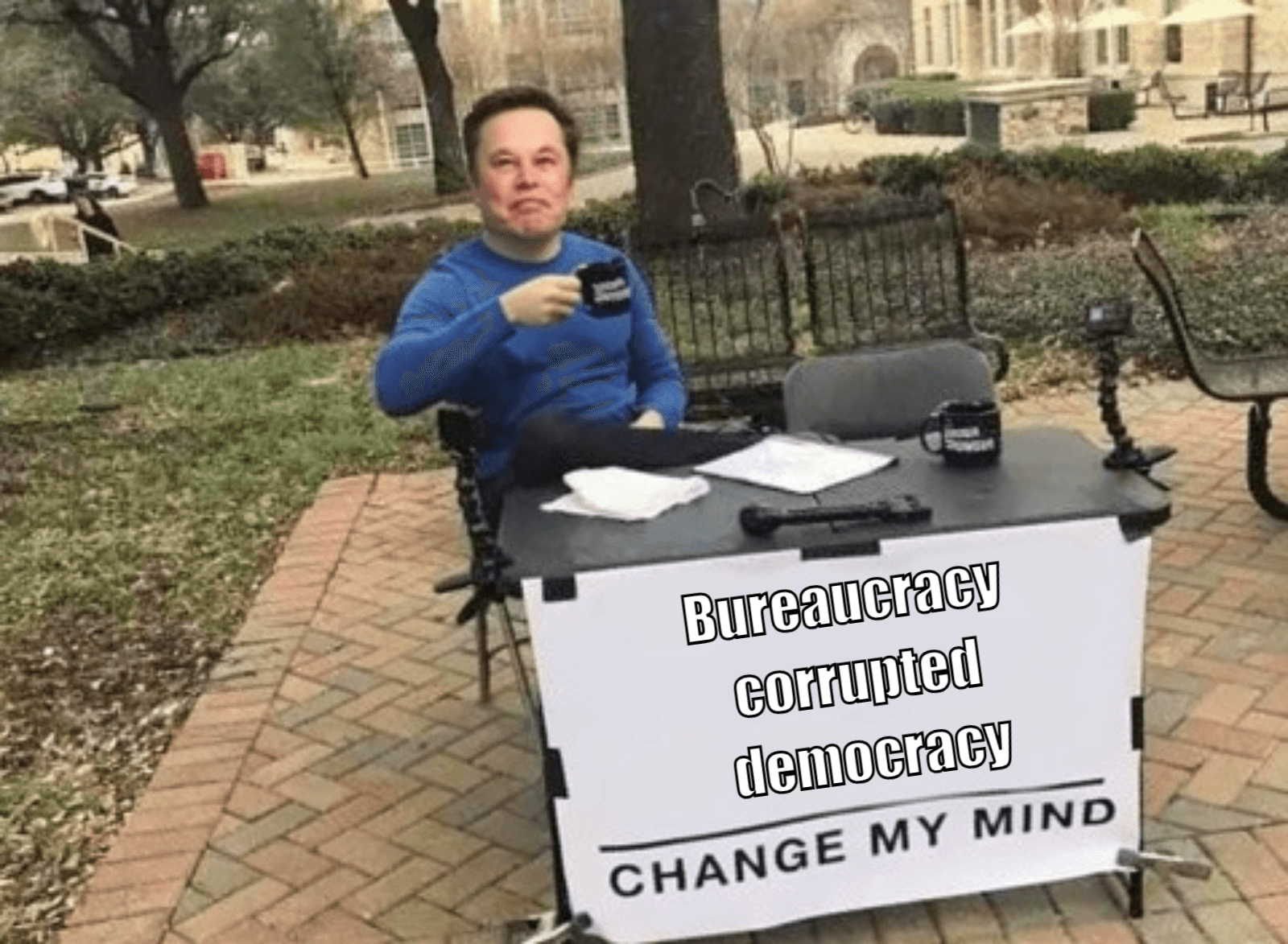 Meme made with Groki