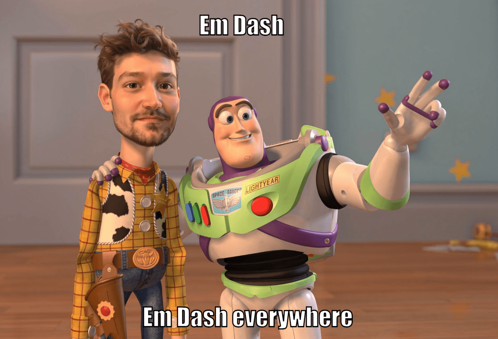 Meme made with Groki