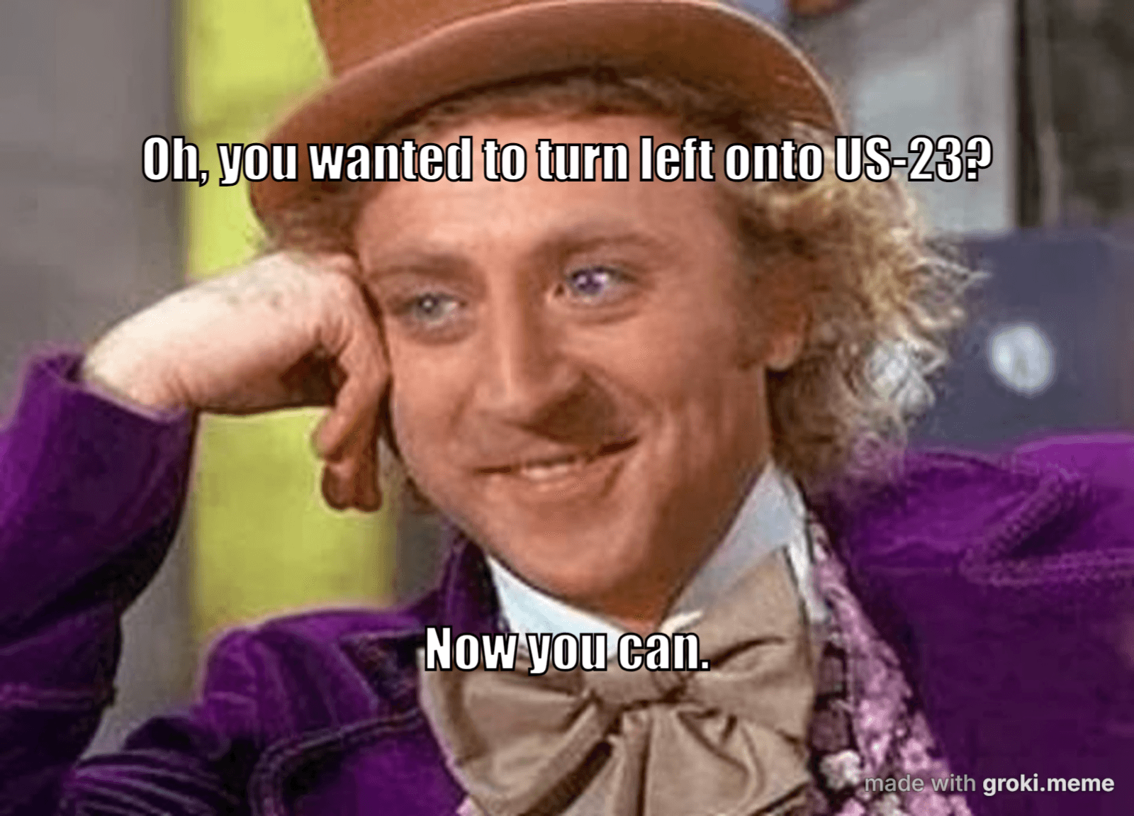 Meme made with Groki